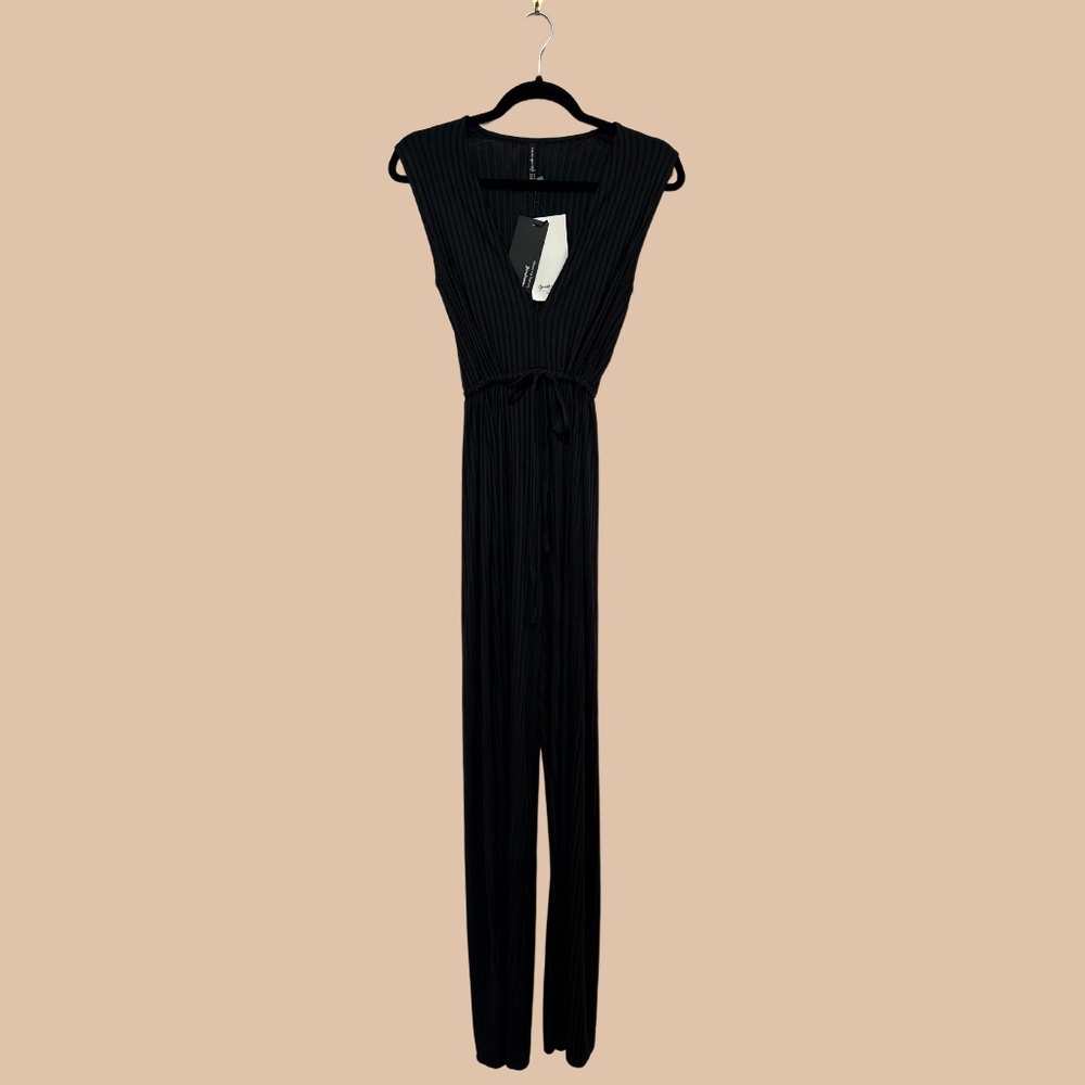 Black Wide Leg JumpSuit